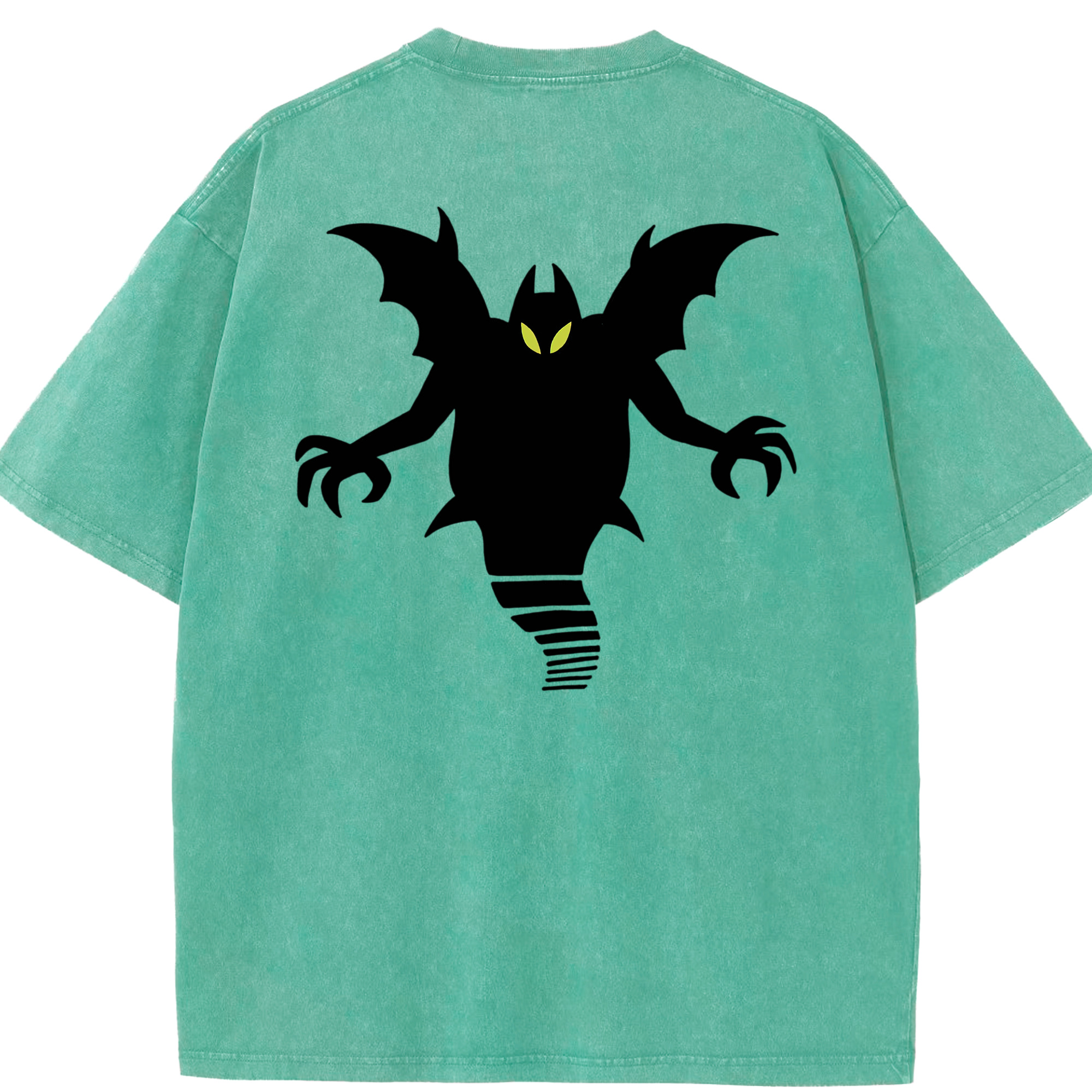 （画像用） ドラゴンクエスト Doragon Kuesuto Dragon Quest 綿100% ヴィンテージ風 半袖Tシャツ（背面プリント）